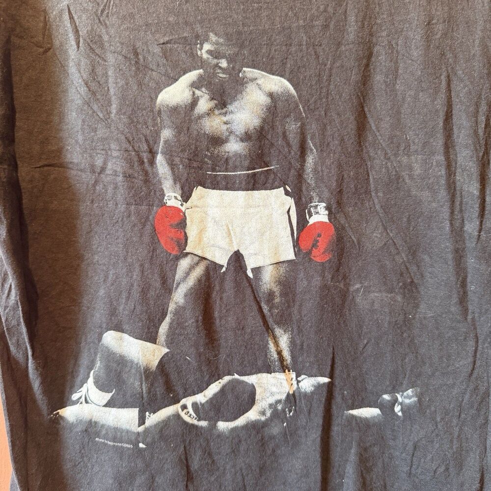 Muhammad Ali Mens S Small TShirt Black Tee Shirt Cotton Short Sleeve Boxer